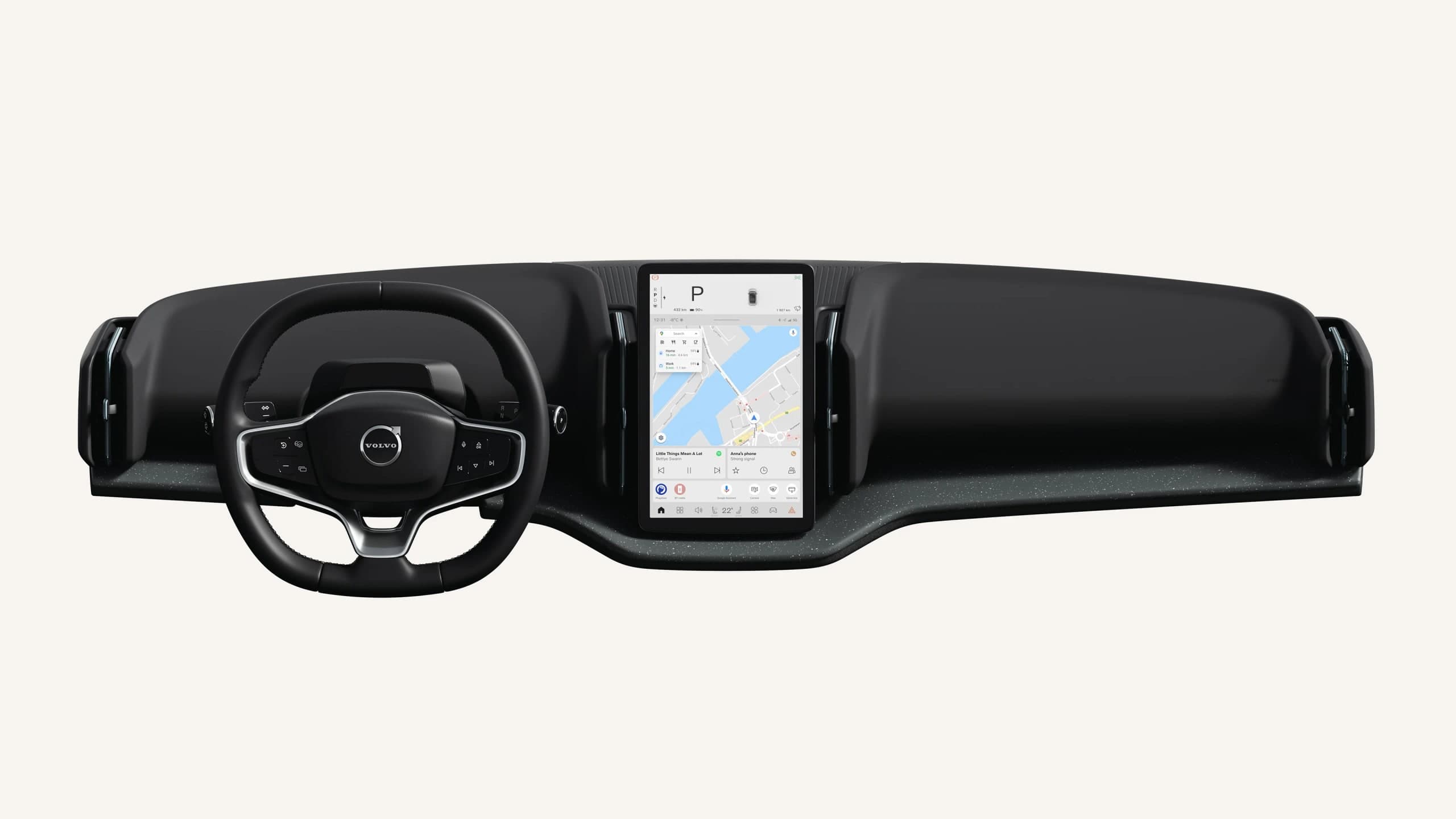 Dashboard dan konsol tengah Volvo EX30