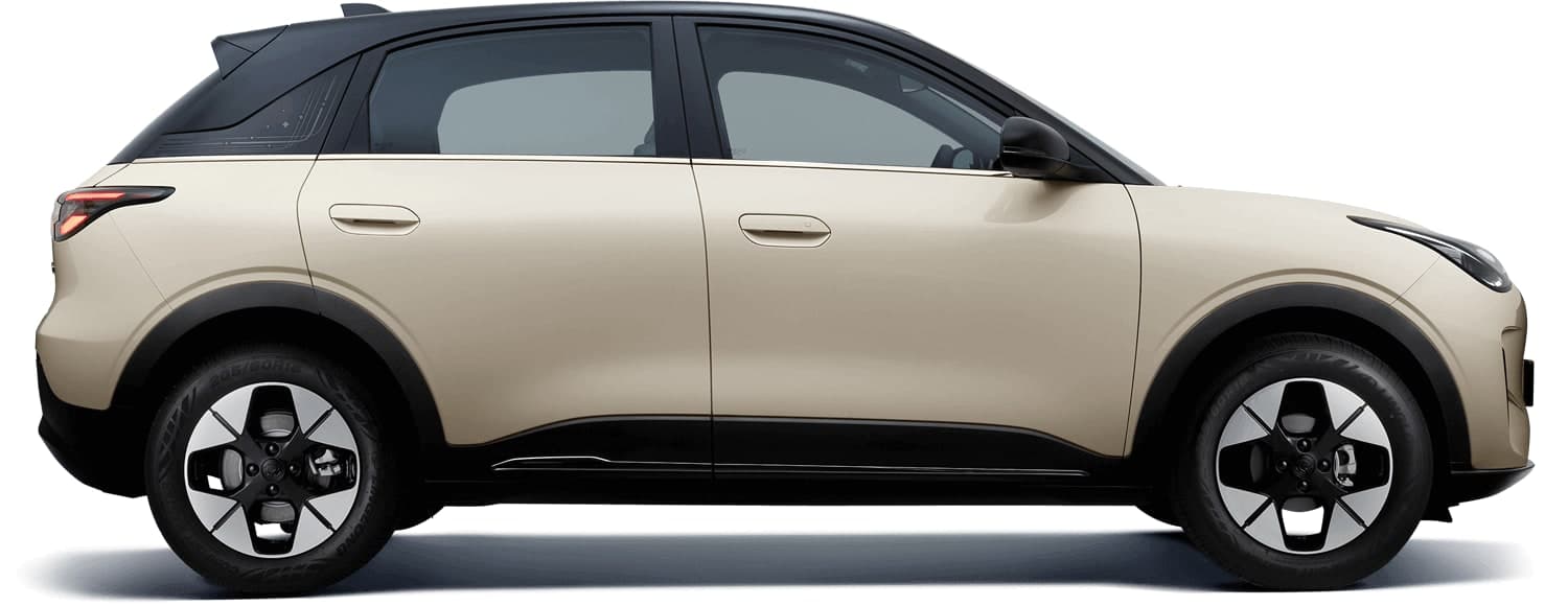 Proton e.MAS 5 pandangan sisi (varian Premium)