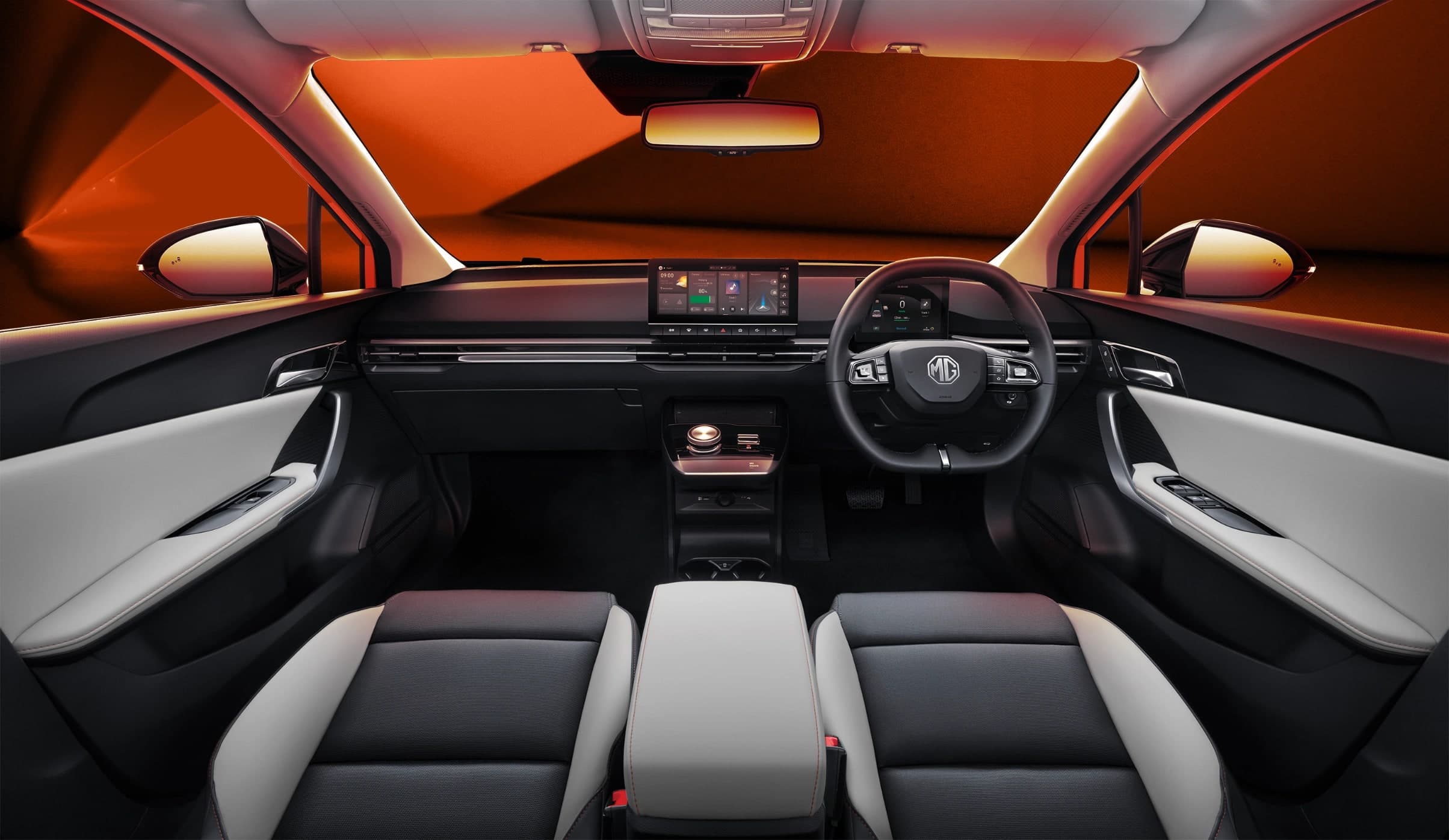 Ruang dalam MG4 EV, dashboard ke dashboard