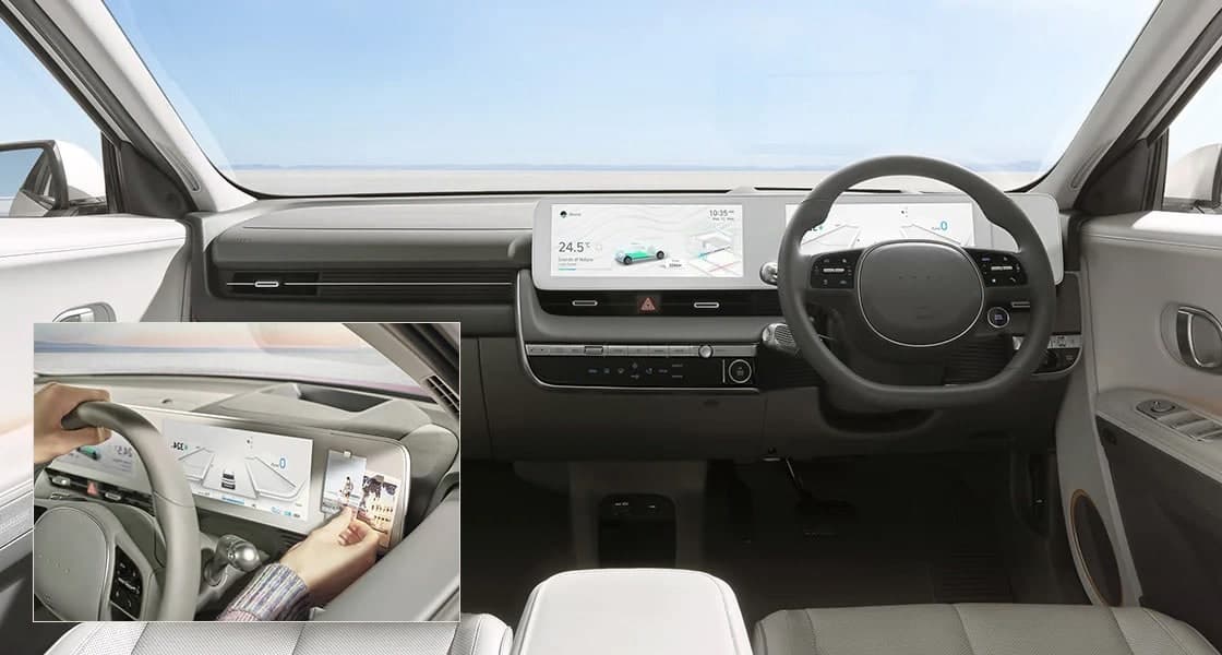 Dashboard dan skrin berkembar Hyundai IONIQ 5