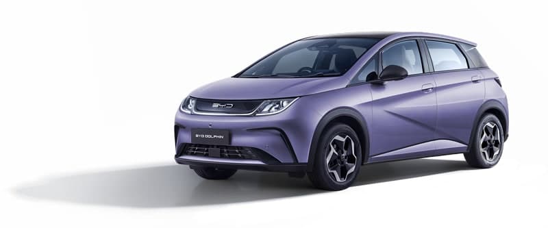 BYD Dolphin warna ungu