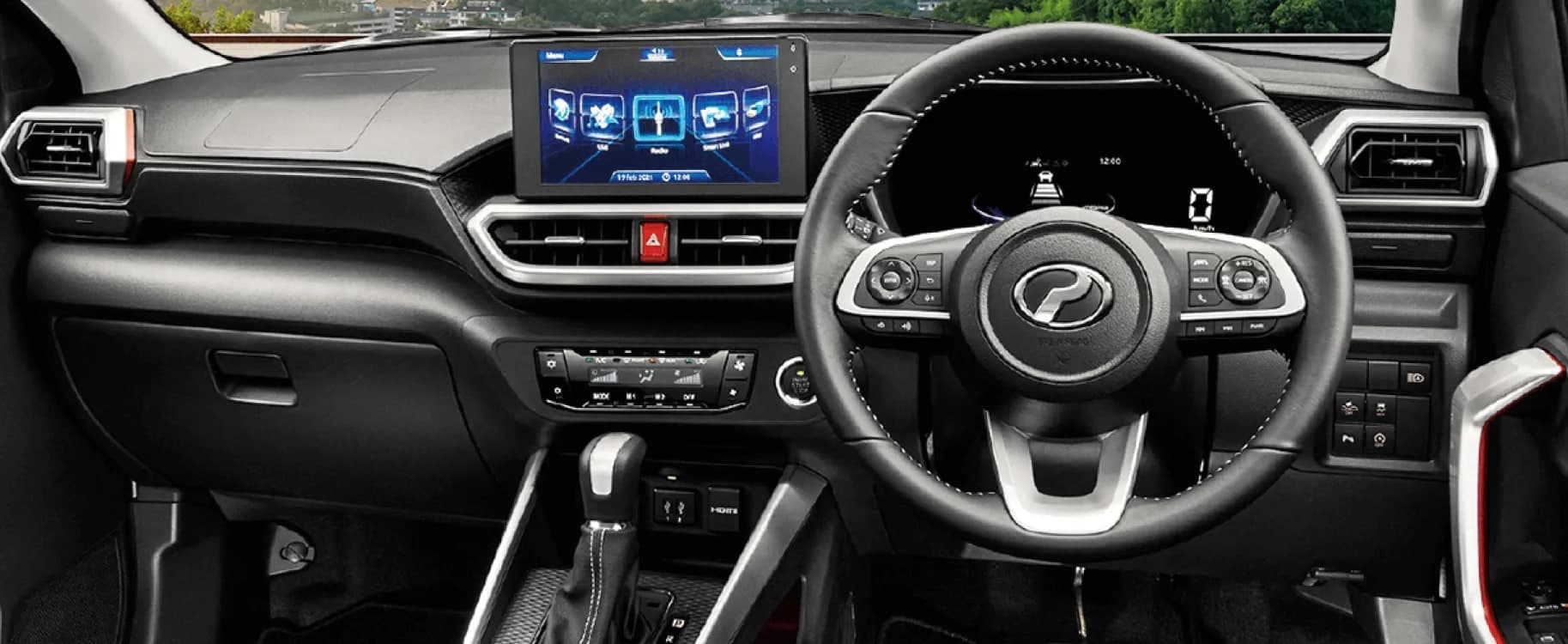 Dashboard dan stereng Perodua Ativa